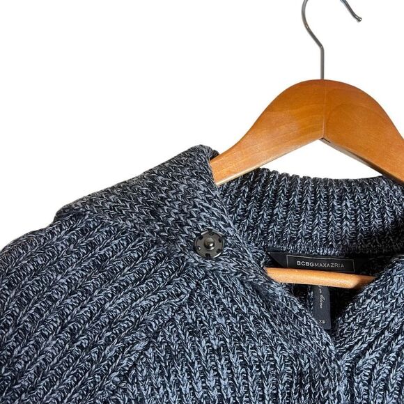 BCBGMaxarzia grey knit wool blend cardigan - Picture 2 of 8